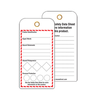 &eacute;tiquettes SGH pour le milieu de travail, Papier cartonn&eacute;, 3" la x 6" h, Anglais Toolneeds Inc.