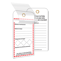 &eacute;tiquettes SGH auto-plastifiantes pour le milieu de travail, Papier cartonn&eacute;, 3" la x 6" h, Français Toolneeds Inc.