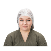 Pleated Bouffant Cap, Polypropylene, 19", White Toolneeds Inc.