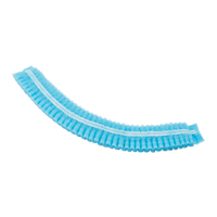 Pleated Bouffant Cap, Polypropylene, 21", Blue Toolneeds Inc.