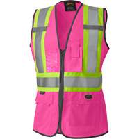 139PK Veste de s&eacute;curit&eacute; pour femme, Rose, T-petit, Polyester Toolneeds Inc.