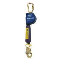 Nano-Lok Extended Length Self-Retracting Lifeline, 10', Polyester/Web, Swivel Toolneeds Inc.