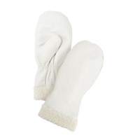 Mitaines d'hiver en cuir fleur de premi&egrave;re qualit&eacute; doubl&eacute;es de boa, Taille Grand, Mitaine Toolneeds Inc.