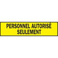 Ruban de signalisation pour barricade, Français, 3" la x 200' lo, 3,5 mils, Noir sur jaune Toolneeds Inc.
