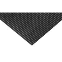 Wide-Ribbed Matting, Wiper, 3' x 75' x 1/8", Black Toolneeds Inc.