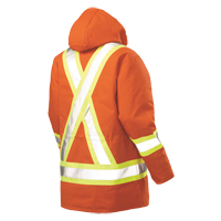 Parka de s&eacute;curit&eacute;, Orange haute visibilit&eacute;, Grand Toolneeds Inc.