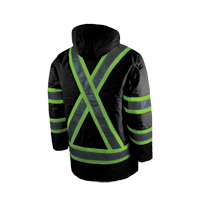 Parka de s&eacute;curit&eacute; doubl&eacute;, Noir, Grand Toolneeds Inc.