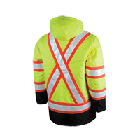 Parka de s&eacute;curit&eacute; doubl&eacute;, Jaune lime haute visibilit&eacute;, Grand Toolneeds Inc.