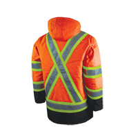 Parka de s&eacute;curit&eacute; doubl&eacute;, Orange haute visibilit&eacute;, Grand Toolneeds Inc.