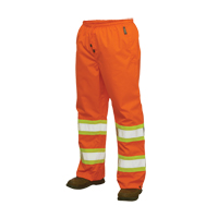 Pantalons imperm&eacute;ables de s&eacute;curit&eacute; 300 deniers, Polyester, Grand, Orange haute visibilit&eacute; Toolneeds Inc.