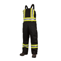 Salopettes de s&eacute;curit&eacute; doubl&eacute;e, Polyester/Polyur&eacute;thane, Grand, Noir Toolneeds Inc.