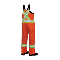 Salopettes de s&eacute;curit&eacute; doubl&eacute;e, Polyester/Polyur&eacute;thane, Grand, Orange haute visibilit&eacute; Toolneeds Inc.