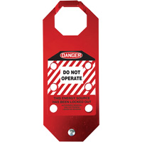 Stopout&reg; OSHA Danger Aluma-Tag Do Not Operate Hasp, Red Toolneeds Inc.