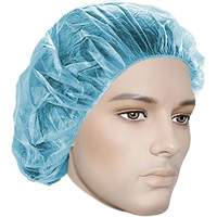 Bouffant Caps, Polypropylene, 18", Blue Toolneeds Inc.