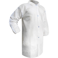 Disposable Lab Coat, Polypropylene, White, Medium Toolneeds Inc.