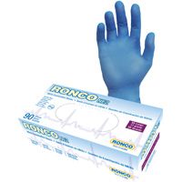 Gants jetables, 2T-Grand, Nitrile, 4 mils, Sans poudre, Bleu Toolneeds Inc.