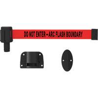 PLUS Wall Mount Barrier System, Plastic, Screw Mount, 15', Red Tape Toolneeds Inc.
