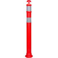 Poteau d&eacute;lin&eacute;ateur &agrave; visibilit&eacute; &eacute;lev&eacute;e &agrave; dessus en T, 42" h, Orange Toolneeds Inc.