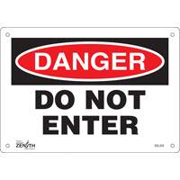 "Do Not Enter" Sign, 7" x 10", Aluminum, English Toolneeds Inc.