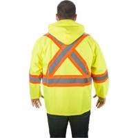 RZ1000 Rain Jacket, Polyester, Small, High Visibility Lime-Yellow Toolneeds Inc.