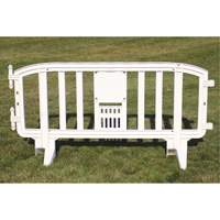 Movit Barricade, Interlocking, 78" L x 39" H, White Toolneeds Inc.
