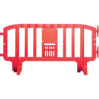 Movit Barricade, Interlocking, 78" L x 39" H, Red Toolneeds Inc.