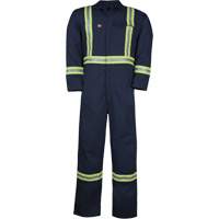 Westex UltraSoft&reg; Unlined Coveralls, Size Large (Tall), Navy Blue, 12.4 cal/cm2 Toolneeds Inc.