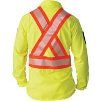 Ripstop High-Visibility Long Sleeve Shirt, Polyester, Small, High Visibility Lime-Yellow Toolneeds Inc.