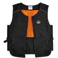 Veste de refroidissement &agrave; changement de phase l&eacute;g&egrave;re avec sachets 6260 Chill-Its, Petit/Moyen, Noir Toolneeds Inc.