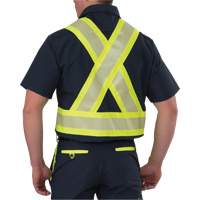 Ripstop High Visibility Short Sleeved Shirt, Polyester, Small, Navy Blue Toolneeds Inc.