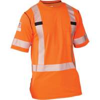 Polartec&reg; Power Grid&reg; High Visibility Short Sleeved T-Shirt, Polyester, Small, Orange Toolneeds Inc.