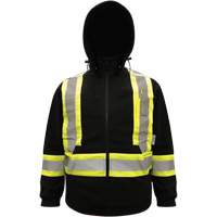 High-Visibility Hoodie, Polyester, Black, Small Toolneeds Inc.