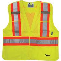 Safety Vest, High Visibility Lime-Yellow, 2X-Large/3X-Large, Polyester Toolneeds Inc.