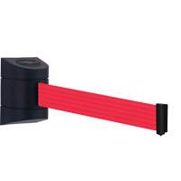 Unit&eacute; murale Tensabarrier, Plastique, Fixation par vis, 30', Ruban Rouge Toolneeds Inc.