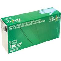 Gants jetables de calibre m&eacute;dical r&eacute;sistants &agrave; la perforation, 2T-Grand, Nitrile, 4,5 mils, Sans poudre, Bleu, Classe 2 Toolneeds Inc.
