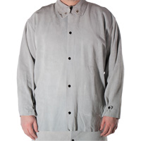 Veste de soudage en cuir de vache refendu, Cuir, Petit, Gris Toolneeds Inc.