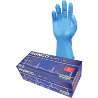 Gants d'examen BLURITE XPL, Petit, Nitrile, 8 mils, Sans poudre, Bleu, Classe 2 Toolneeds Inc.