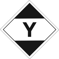 "Y" Limited Quantity Air Shipping Labels, 4" L x 4" W, Black on White Toolneeds Inc.