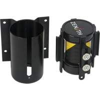 Barri&egrave;re &agrave; fixation murale avec ruban magn&eacute;tique, Acier, Fixation par vis, 7', Ruban Noir et jaune Toolneeds Inc.