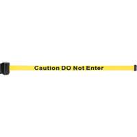 Magnetic Tape Cassette for Build-Your-Own Crowd Control Barrier, Caution Do Not Enter, 7', Yellow Tape Toolneeds Inc.