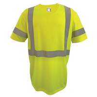 Short Sleeve Safety T-Shirt, Polyester, 2X-Large, High Visibility Lime-Yellow Toolneeds Inc.