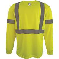 Long Sleeve Safety Shirt, Polyester, 2X-Large, High Visibility Lime-Yellow Toolneeds Inc.