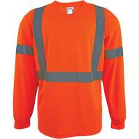 Long Sleeve Safety Shirt, Polyester, 2X-Large, High Visibility Orange Toolneeds Inc.