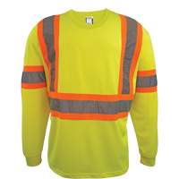 Long Sleeve Safety Shirt, Polyester, 2X-Large, High Visibility Lime-Yellow Toolneeds Inc.