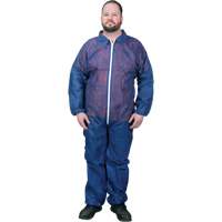 Coveralls, Medium, Blue, Polypropylene Toolneeds Inc.