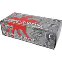 Gants jetables NitriShield Stealth Extra, Grand, Nitrile, 6 mils, Sans poudre, Noir Toolneeds Inc.