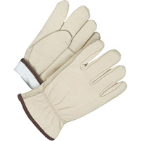Driver/Roper Gloves, 10, Grain Cowhide Palm, Thinsulate Inner Lining Toolneeds Inc.