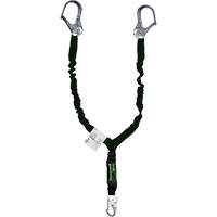 Longe avec amortisseur de choc r&eacute;sistante &agrave; l'arc &eacute;lectrique Miller, 6', Point d'ancrage &agrave; Mousqueton verrouillable, Mousqueton verrouillable aux jambes, Kevlar Toolneeds Inc.