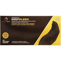 KeepKleen&reg; Disposable Gloves, Small, Nitrile, 8-mil, Powder-Free, Black Toolneeds Inc.