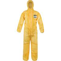 ChemMax&reg; 1 Coveralls, Polyethylene/Polypropylene, 4X-Large, Yellow Toolneeds Inc.